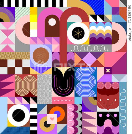 Abstract Geometric Portrait 71186496