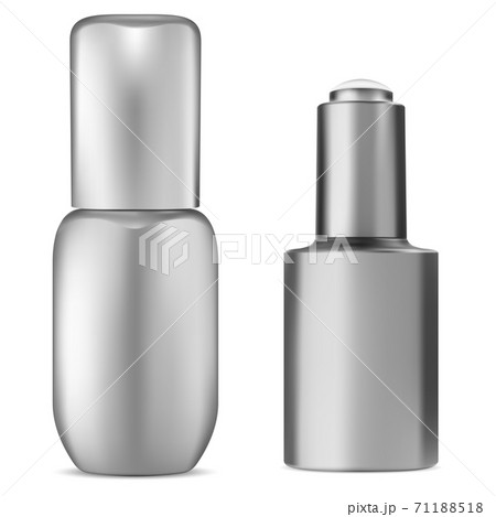 Serum bottle blank. Cosmetic dropper vial mockup 71188518