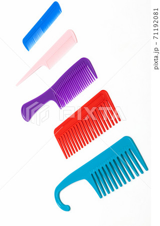 set combs on white background 71192081