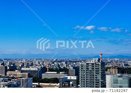 名古屋城と名古屋市の街並み・愛知県 名古屋城と名古屋市の街並み・愛知県 71192297