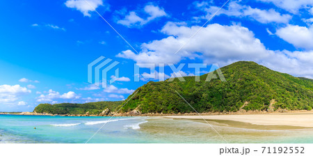 頓泊海水浴場 パノラマ 【長崎県五島市】 頓泊海水浴場 パノラマ 【長崎県五島市】 71192552