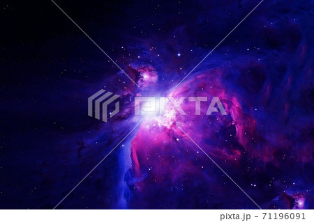 Beautiful blue galaxy in deep space. Elements of this image furnished by NASA 71196091
