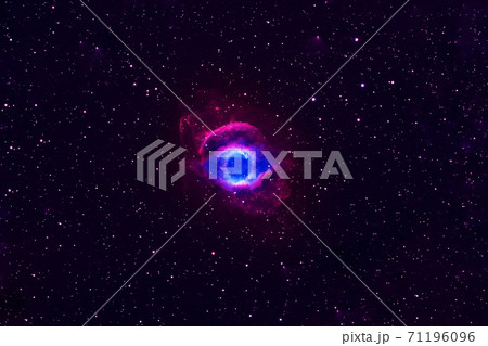 A beautiful bright galaxy in deep space. Elements of this image furnished by NASA were. 71196096