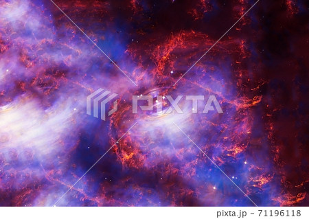 Beautiful blue galaxy in deep space. Elements of this image furnished by NASA Beautiful blue galaxy in deep space. Elements of this image furnished by NASA 71196118