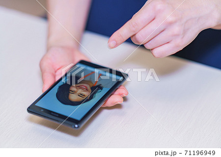 顔認証　セキュリティ　eKYC　DX【認証のデジタル化のイメージ】 71196949