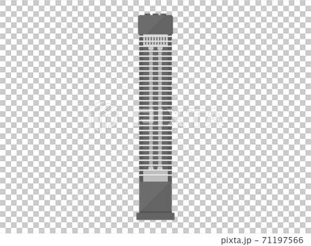 タワー型電気ストーブのイラスト 71197566