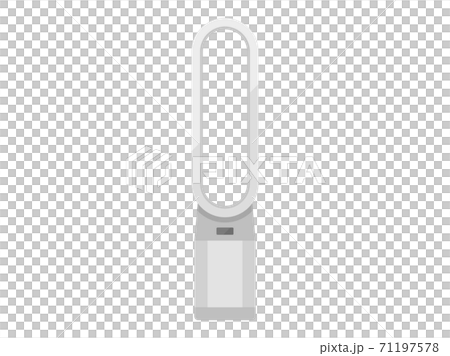 スリムファンヒーターのイラスト スリムファンヒーターのイラスト 71197578