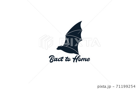 animal bat wings fly silhouette logo vector icon illustration design 71199254