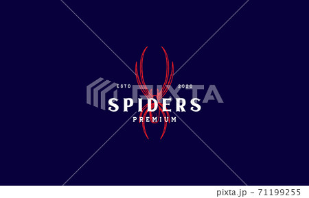 spider silhouette modern shape logo vector icon illustration design art 71199255