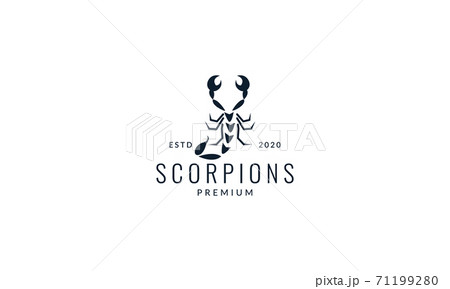 scorpion outline line art modern logo vector icon illustration design 71199280