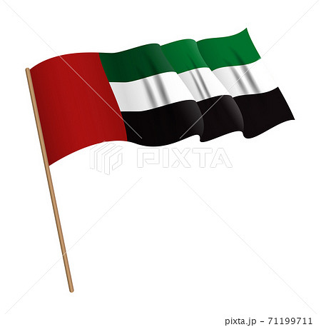 United Arab Emirates flag background. Vector Illustration