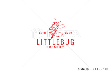 animal insect bug line cute cartoon logo vector icon illustration design animal insect bug line cute cartoon logo vector icon illustration design 71199746
