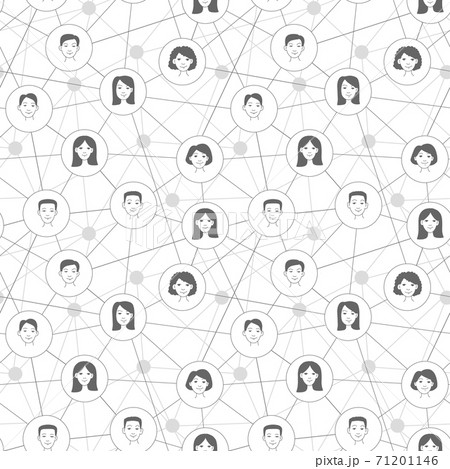 Social network communication background. Seamless pattern 71201146