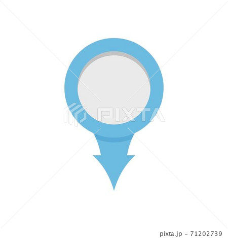 Point icon, flat style. 71202739