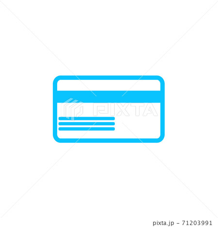 Credit card icon flat. 71203991