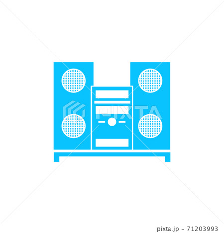 Music Center icon flat. 71203993