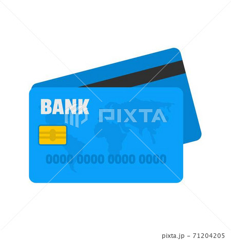 Credit card icon, flat style 71204205