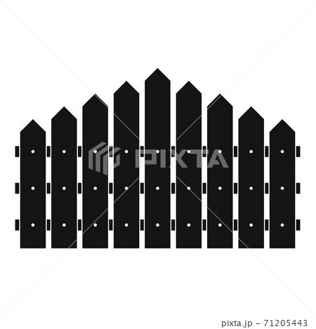 Triangular fence icon, simple style. Triangular fence icon, simple style. 71205443