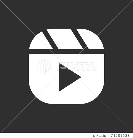 Play button. Vector flat icon 71205583