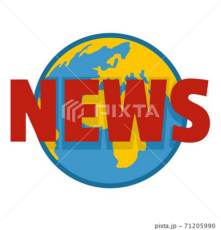 Hot news icon, flat style. Hot news icon, flat style. 71205990
