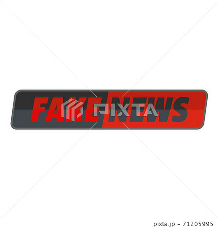 Fake news icon, flat style. 71205995