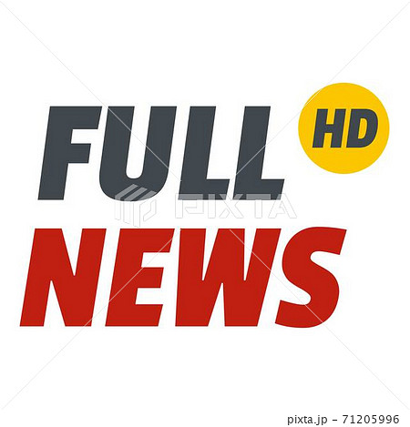 Full news icon, flat style. Full news icon, flat style. 71205996