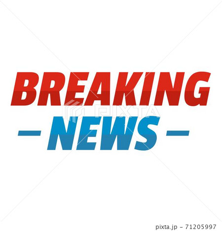 Breaking report icon, flat style. 71205997