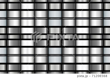 Silver metal seamless pattern with simple geometric ornate for brand, product, gift or card background 71206568