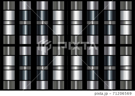 Silver metal seamless pattern with simple geometric ornate for brand, product, gift or card background 71206569
