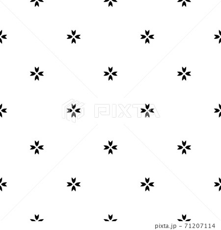 Simple black and white pattern with beautiful symmetric ornate Simple black and white pattern with beautiful symmetric ornate 71207114