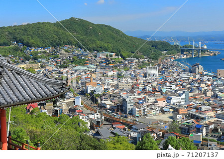 【広島県】千光寺から見た尾道の町並み 71207137