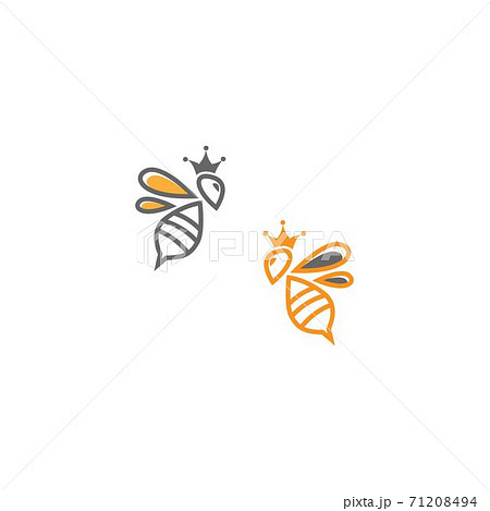 Bee Logo Icon Creative Designのイラスト素材
