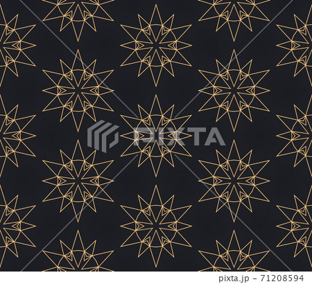 Regal pattern with golden and black color, luxury pattern 71208594
