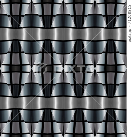Silver metal seamless pattern with simple geometric ornate for brand, product, gift or card background Silver metal seamless pattern with simple geometric ornate for brand, product, gift or card background 71208815