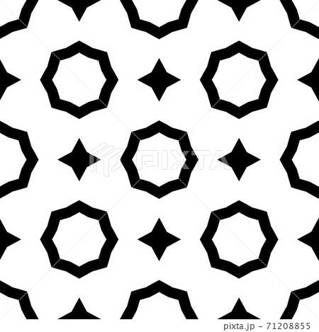 Simple black and white pattern with beautiful symmetric ornate Simple black and white pattern with beautiful symmetric ornate 71208855