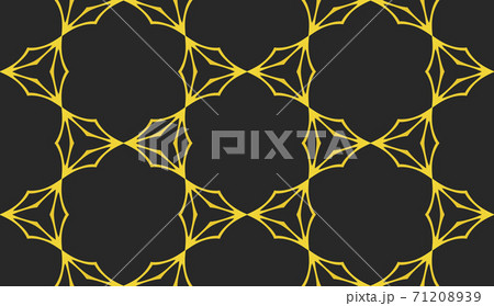 Regal pattern with golden and black color, luxury pattern 71208939