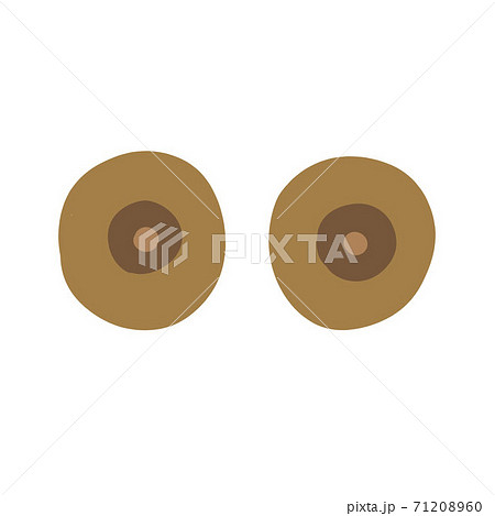 woman breast doodle icon, vector color illustration 71208960