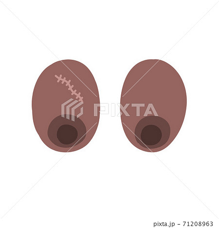 woman breast doodle icon, vector color illustration 71208963