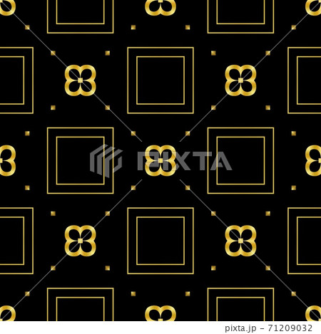 Golden luxury seamless pattern with simple geometric ornate for brand, product, gift or card background 71209032