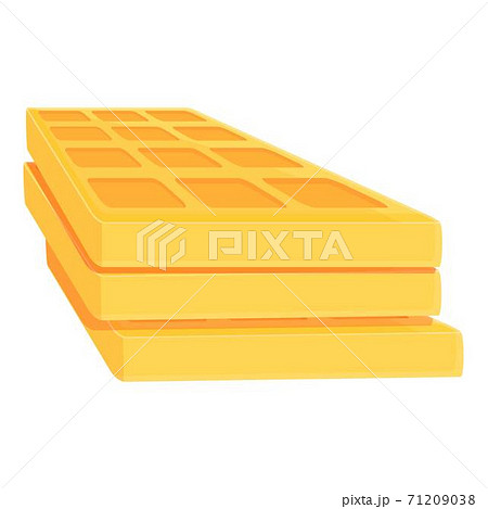 Breakfast waffle icon, cartoon style 71209038