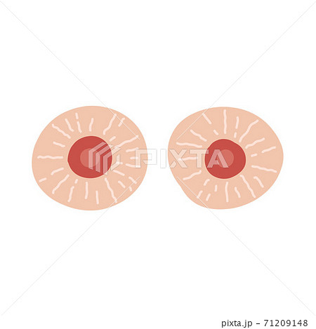 woman breast doodle icon, vector color illustration 71209148
