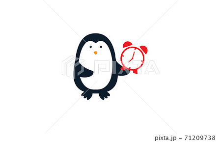 animal bird penguin cute  with clock logo vector icon design animal bird penguin cute  with clock logo vector icon design 71209738