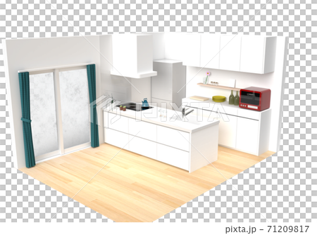 White kitchen 3DCG White kitchen 3DCG 71209817