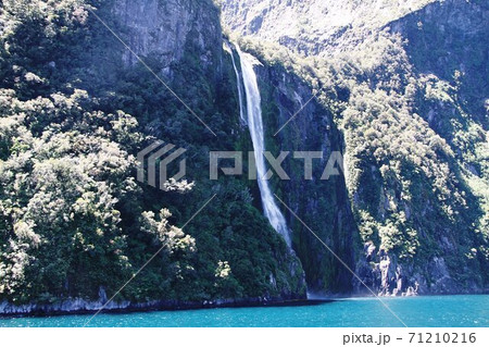 ニュージーランド　ミルフォードサウンドの風景 71210216