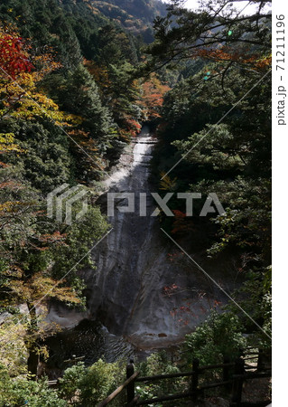 滝と紅葉 71211196