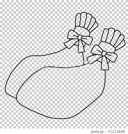 パーティ　チキン　かわいい　線画 71211689