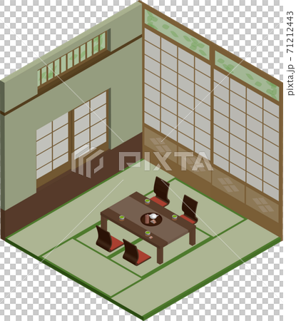 旅館的榻榻米客房 71212443