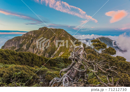 台湾 雪の山 雪山 71212730