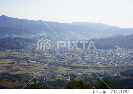 遠野の秋 高清水展望台からの風景 遠野の秋 高清水展望台からの風景 71213744