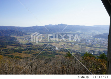 遠野の秋　高清水展望台からの風景 71213753